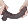 9'' Sliding Skin Dual Layer Dong Brown – Kettős rétegű valósághű barna dildó