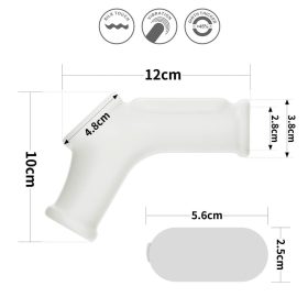   Lovetoy Vibrating Silk Knights Ring with Scrotum Sleeve (White) I