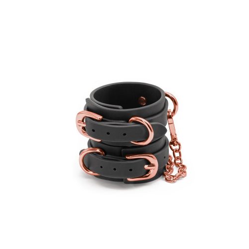 NS Toys Bondage Couture - Wrist Cuffs - Black – Fekete csuklóbilincs