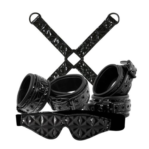 NS Toys Sinful Bondage Kit Black - Fekete BDSM készlet