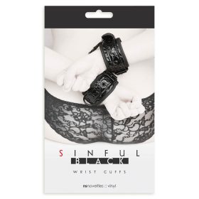 NS Toys Sinful Wrist Cuffs Black – Fetish bilincs