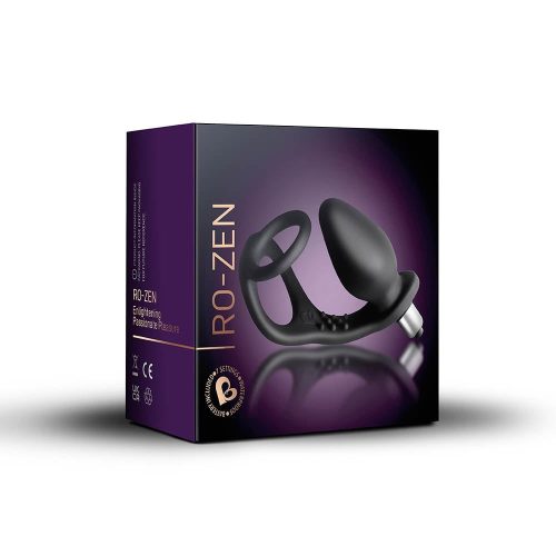 Vibrációs pénisz–heregyűrű anális stimulátorral – 7 funkció, kivehető vibrátor