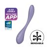 Satisfyer G-Spot Flex 5+ Lilac – G-pont stimuláló, flexibilis vibrátor, többfunkciós