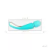Lelo Smart Wand 2 Medium – luxus masszírozó pálca, közepes méret (ocean blue)