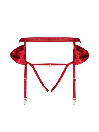 Obsessive Rubinesa garter belt & crotchles tanga  S/M