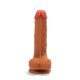Outlet X-MEN 8.3" Double Layer Silicone Dildo Brown – Kettős rétegű, valósághű dildó