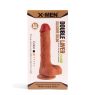 Outlet X-MEN 8.3" Double Layer Silicone Dildo Brown – Kettős rétegű, valósághű dildó