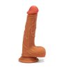 Outlet X-MEN 8.3" Double Layer Silicone Dildo Brown – Kettős rétegű, valósághű dildó