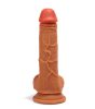 Outlet X-MEN 8.3" Double Layer Silicone Dildo Brown – Kettős rétegű, valósághű dildó