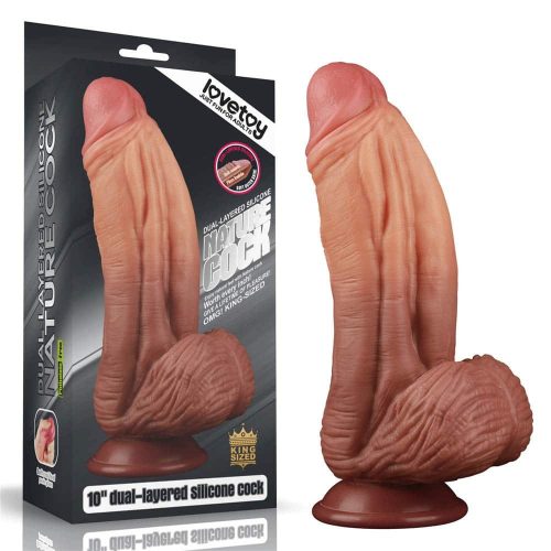 Lovetoy 10" Nature Cock – 25 cm-es valósághű dildó