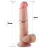 Lovetoy Sliding-Skin hajlítható dildo tapadókoronggal