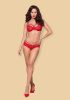 Obsessive 860-SET-3 2 pcs set red  S/M