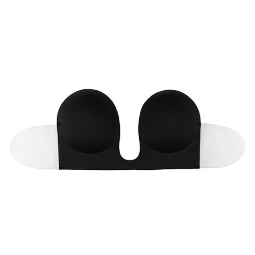 Bye Bra U-kivágású push-up melltartó – Varrás nélküli, A kosár, fekete