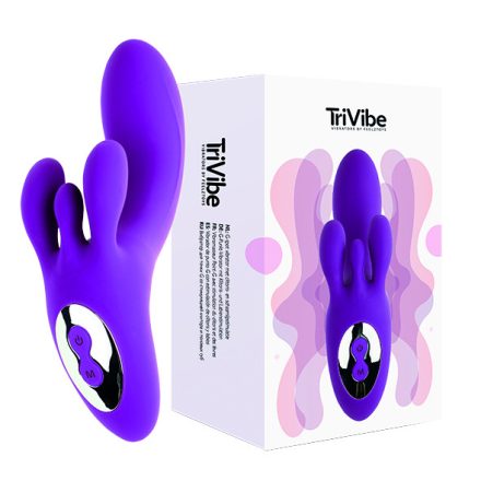 FeelzToys - TriVibe G-Spot vibrátor klitorális és samp; Labia Stimuláció lila