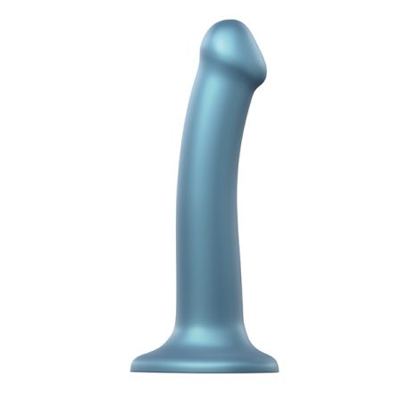 Strap-On-Me - Mono sűrűségű dildó fém kacsa kék méret M fénye