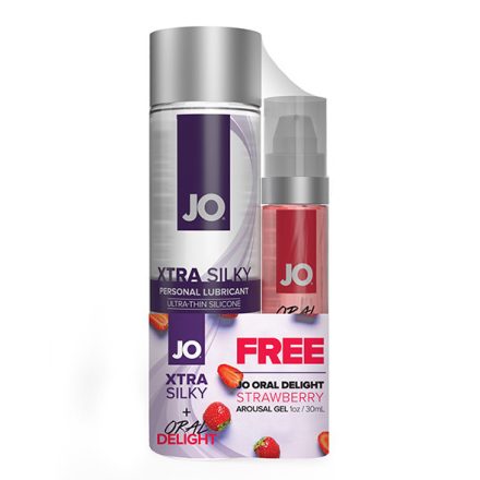 System JO - Xtra Silky 120 ml & FREE Oral Delight Strawberry 30 ml
