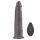 Lovetoy 9'' Dual Layered Silicone Rotator Brown