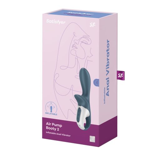 Satisfyer Air Pump Booty 2 sötét szürke felfújható vibrátor