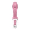 Satisfyer Air Pump Bunny 2 világos piros felfújható vibrátor