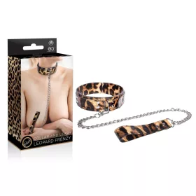Leopard Frenzy Collar with Leash - Nyakörv és póráz
