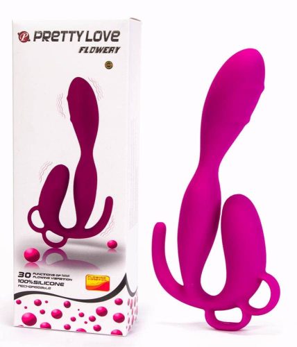 Pretty Love Flowery 1 – prémium vibrátor, 30 rezgés, hármas stimuláció,