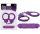 SEX EXTRA - Metal Cuffs & Love Rope Purple – Lila fém bilincs és kötél