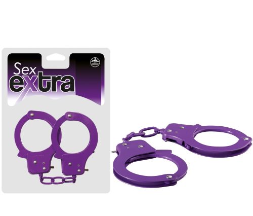 SEX EXTRA - Metal Cuffs Purple – Lila fém bilincs