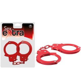 SEX EXTRA - Metal Cuffs Red – Piros fém bilincs