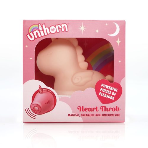 Unihorn Heart Throb - akkus unikornis csiklóizgató (pink)