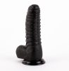 X-MEN David's 11.9" Cock Black – 30 cm-es valósághű fekete dildó