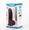 X-MEN David's 11.9" Cock Black – 30 cm-es valósághű fekete dildó