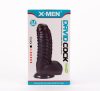 X-MEN David's 11.9" Cock Black – 30 cm-es valósághű fekete dildó