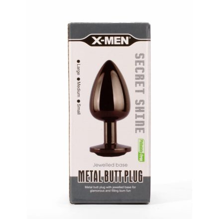 X-MEN Secret Shine Metal Butt Plug Gun Colour S