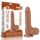 7.5" Sliding Skin Dual Layer Dong Brown III – dual rétegű, élethű barna dildo