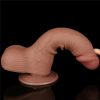 7.5" Sliding Skin Dual Layer Dong Brown III – dual rétegű, élethű barna dildo