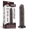8'' Sliding Skin Dual Layer Dong Black II – Kettős rétegű fekete dildó