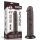 8'' Sliding Skin Dual Layer Dong Black II – Kettős rétegű fekete dildó