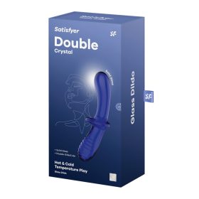   Satisfyer Double Crystal – Light Blue Páros Kristály Vibrátor