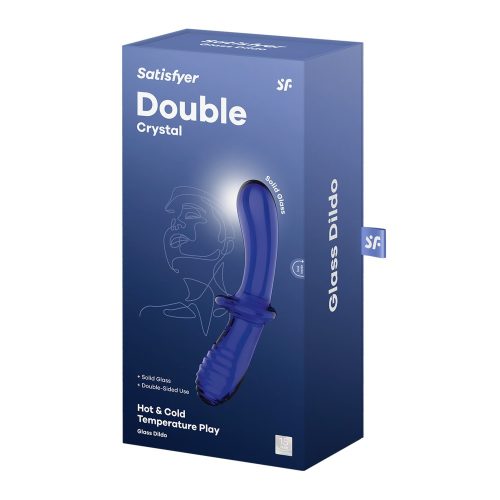 Satisfyer Double Crystal – Light Blue Páros Kristály Vibrátor