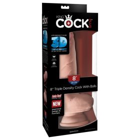 King Cock Plus 8" Triple Density Fat Cock with Balls