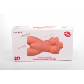   Double Hole 3D Masturbator – Két Nyílású 3D Férfi Maszturbátor