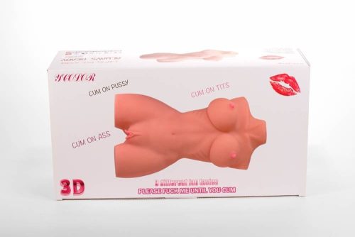 Double Hole 3D Masturbator – Két Nyílású 3D Férfi Maszturbátor