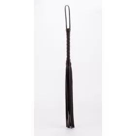Calf Leather Handle Saddle Leather Tails Black