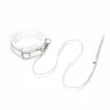 Fuji White Collar with Leash