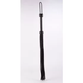 Kid Handle Kid Leather Braided Tails Black