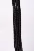 Kid Handle Kid Leather Braided Tails Black