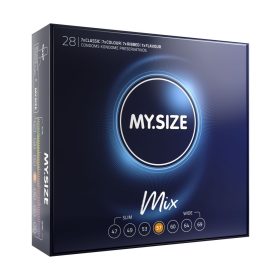 MY SIZE MIX Condoms 57 mm – Vegyes Óvszer Csomag (28 db)