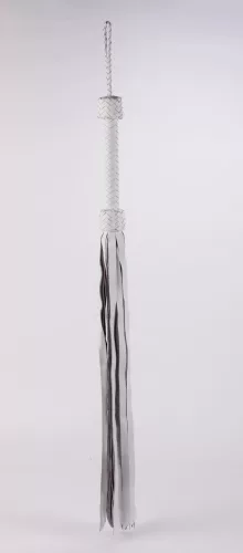 Softy Handle Calf Leather Tails Fehér korbács