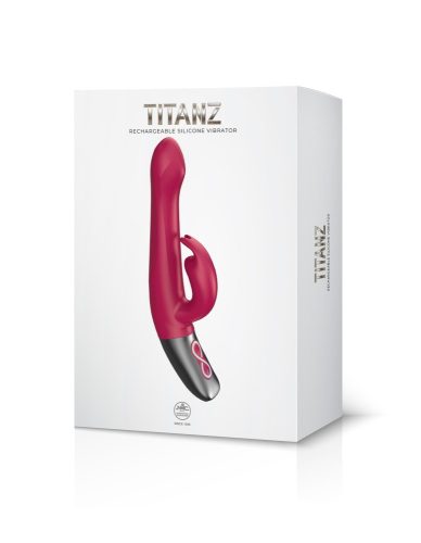 TITANZ 8.5″ újratölthető szilikon vibrátor Pink