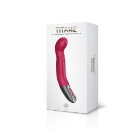 TITANZ 8″ újratölthető szilikon vibrátor Pink